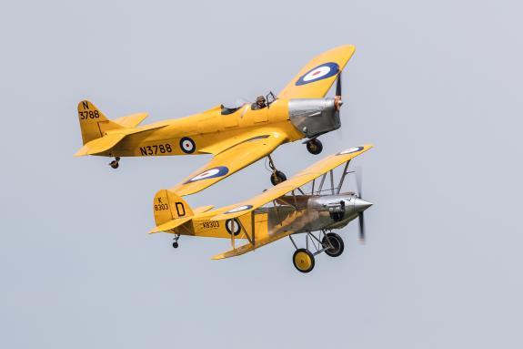 East Anglian Daily Times: Fury and Magister aircraft East Anglian Daily Times: Fury and Magister aircraft