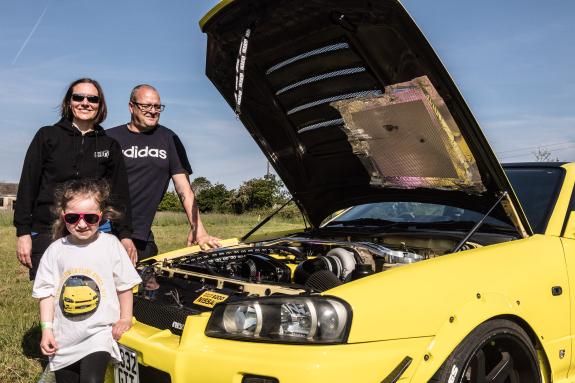 East Anglian Daily Times: Shelby Hayley and Brett White with their Nissan Skyline East Anglian Daily Times: Shelby Hayley and Brett White with their Nissan Skyline