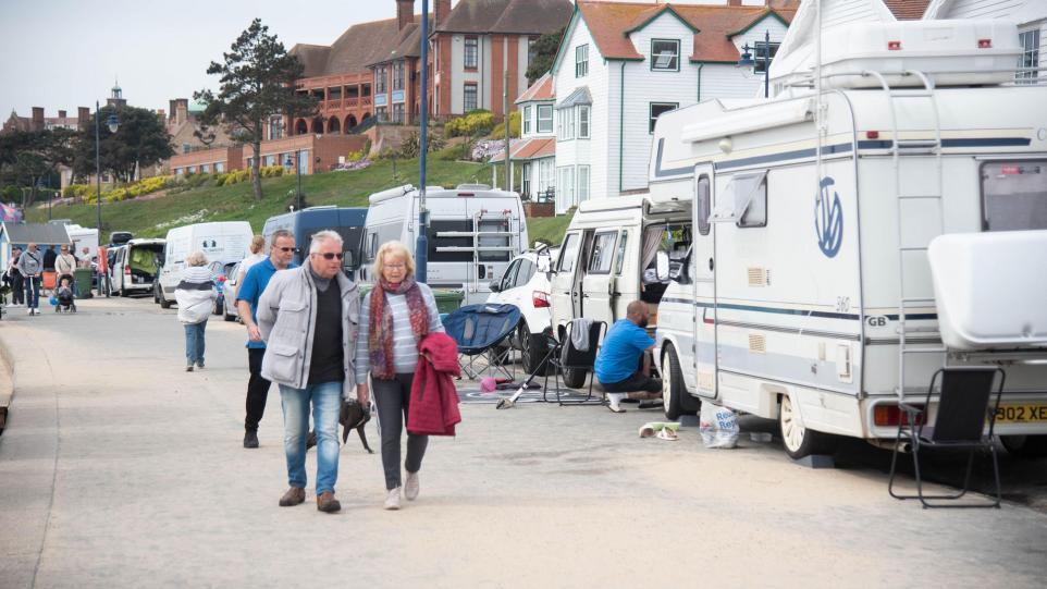 Parking bay proposal unveiled to deal with seafront camper vans