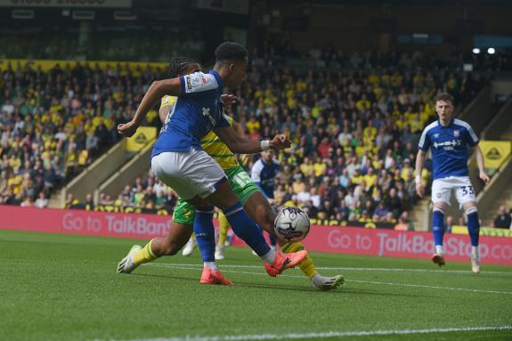 East Anglian Daily Times: The Blues failed to register a shot on target in the first half of the match East Anglian Daily Times: The Blues failed to register a shot on target in the first half of the match