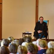 A scene from a previous author talk at the 'Slaughter in Southwold' crime writing festival in 2016.