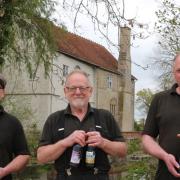 From left, St Peter's brewer Warren Candler, head brewer Steve Groves and brewer Steve Mayhew with the four award-winning beers