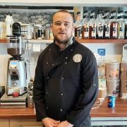 Chris Widdowfield, who runs Cafe 11A on Grove Road, welcomed back his first customers indoors this year.