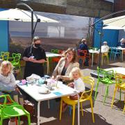 The Yard outdoor café at The Marina Theatre in Lowestoft. Picture: Mick Howes