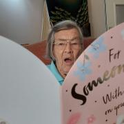 Judith received 300 cards for her 100th birthday