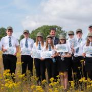 The year nine pupils at Alde Valley Academy explored Aldhurst Farm using maps