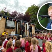 Sir Robert Hitcham's Primary School in Framlingham was opened to the public after it was helped pay for, by the Ed Sheeran guitar raffle.