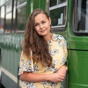 Sophie Underwood and partner Simon Lewis from Felixstowe are renovating a double decker bus to live in with their children