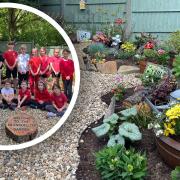 A student-led project has seen an outdoor area at a primary school transformed into a brand new tranquillity garden.