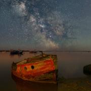 The Milky Way was captured above Orford beach