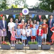 Acton CEVC Primary School near Sudbury are taking part in a nationwide celebration for the Queen's jubilee by taking part in their own 'Superbloom'