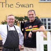 Gary Lawson and Denis Young, the new chef and landlord of The Swan in Monks Eleigh
