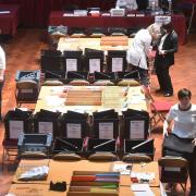 Votes being counted in Ipswich following the 2019 election vote Picture: BRITTANY WOODMAN