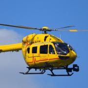 The East Anglian Air Ambulance was called out to Alde Valley Academy yesterday