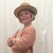 11-year-old Freya Scott in costume for filming on the Downton Abbey: A New Era set last year.