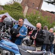Hundreds of bikers gathered for the annual St Georges Day bike meet at The Bell in Kesgrave.