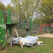A new climbing frame is part of the new equipment at the Jubilee play space