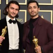 Aneil Karia, left, and Riz Ahmed, winners of the award for best live action short for 