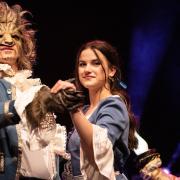 Students from Farlingaye High School stage a dress rehearsal of Beauty and the Beast at the Seckford Theatre.