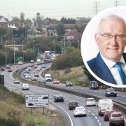Councillor Christopher Hudson says that using railways instead of building a new link road would be a far better solution to the traffic at Copdock Interchange.