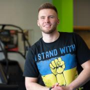 Wojtek Wasag has been hosting personal training sessions at Hadleigh Leisure Centre to raise funds for Ukraine.  Picture: Sarah Lucy Brown