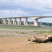 The Orwell Bridge, photographed from Naction Foreshore. Picture: PAUL GEATER