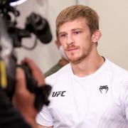 Suffolk's Arnold Allen arrives at the UFC Apex ahead of his fight with Sodiq Yusuff