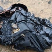 The battery that exploded at a home in Sible Hedingham