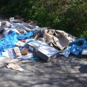 An example of fly-tipping in Brantham.