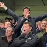 Ipswich Town fans enjoy the 1-0 win over Wycombe Wanderers at Portman Road last night