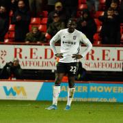 Toto Nsiala pictured after Ipswich Town's 2-0 defeat at Charlton.