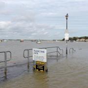 Flooding at Felixstowe Ferry  Picture: SARAH LUCY BROWN