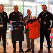 Left to right: Sam Burman,  Simon Milton, Mike Mulvihill and Lee Mandley. Suffolk New College and Futurestars have formed a new partnership.