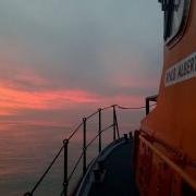 The all weather lifeboat Albert Brown was dispatched from Harwich to rescue a stranded motor cruiser off the coast of Suffolk on Tuesday night