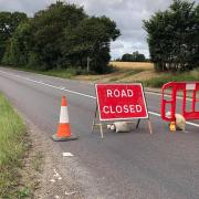 The closure is in place on the A140 from The Walnut Tree pub to The Street (stock image)