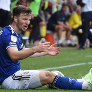 Lee Evans reacts during Ipswich Town's defeat at Burton Albion. Karl Fuller says patience will be needed