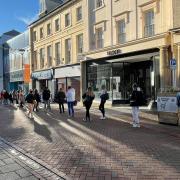 The queue for Ipswich's Primark stretched down to Museum Street