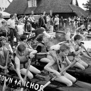 Thorpeness Raft Races in July 1988