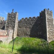 Framlingham Castle has been vandalised in two incidents of criminal damage