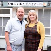 Daryn and Caroline Reffell of Sicklesmere post office are reopening, after it was destroyed by a flash flood early last year.  Picture: CHARLOTTE BOND