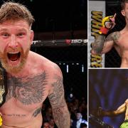 Clockwise, from left: James Webb, Leigh Mitchell and Corrin Eaton will all be in action on the Cage Warriors Trilogy this week