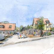 An artist's impression of what the Dolphin Inn could look like once work is done