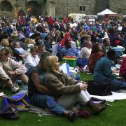 The audience that enjoyed the outdoor World Music concert, supported by the EADT, at Framlingham Castle in 2002