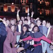 New Year celebrations on the Cornhill in Ipswich in 1989