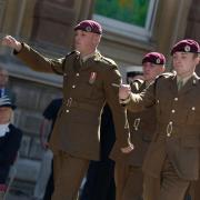 The Armed Forces Day parade in Ipswich Cornhill cannot take place in 2020 because of the coronavirus pandemic. Picture: SARAH LUCY BROWN