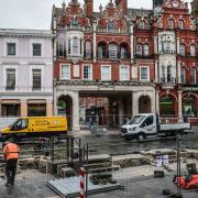 Work is underway on  the Cornhill in Ipswich Picture:SARAHLUCYBROWN