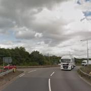 Heavy traffic is building on the A12 from the Copdock Interchange Picture: GOOGLE MAPS