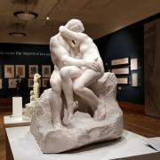 The marble sculpture is entitled The Kiss.

Picture: RACHEL EDGE