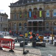 The barriers on the Cornhill should soon come down.  Picture: ARCHANT