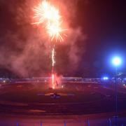 The gala night at Foxhall lights up the night. Picture: CHRIS BERRY